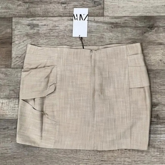 ZARA BLOGGER FAVE!!! Rustic Mini Skirt NWT - Picture 16 of 16